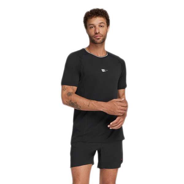 Wilson Series Seamless Crew 2.0 Short Sleeve T-shirt Schwarz S Mann von Wilson