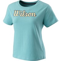 Wilson Sript Eco T-Shirt Damen in blau, Größe: S von Wilson