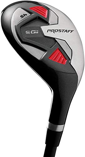 Wilson Staff Golfschläger, Pro Staff SGI Hybrid 4, Für Linkshänder, Schaft aus Graphit, Rot/Schwarz, WGD151900 von Wilson