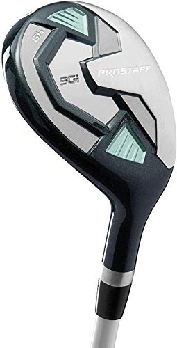 Wilson Staff Golfschläger, Pro Staff SGI Hybrid 5, Für Damen, Für Linkshänder, Schaft aus Graphit, Silber/Grün, WGD152200 Wilson Staff Golfschläger, Pro Staff SGI Hybrid 5, Für Damen, Für Linkshänder, Schaft aus Graphit, Silber/Grün, WGD152200 von Wilson