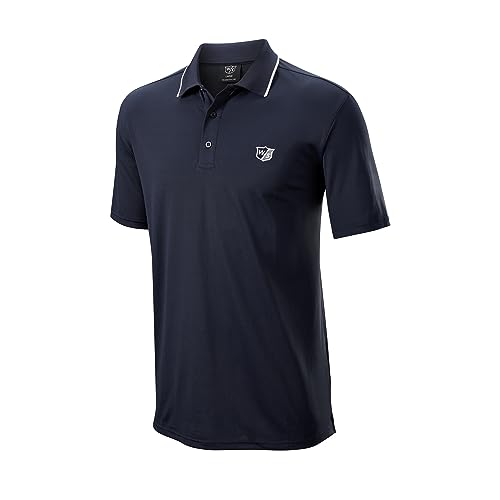 Wilson Staff Herren Golf-Poloshirt, Classic Polo, Kurzarm, Polyester von Wilson