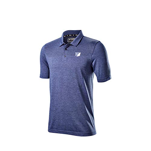 Wilson Staff Herren Golf-Poloshirt, STAFF MODEL POLO, Polyester/Spandex, Blau, Gr. XL, WGA700720XL von Wilson