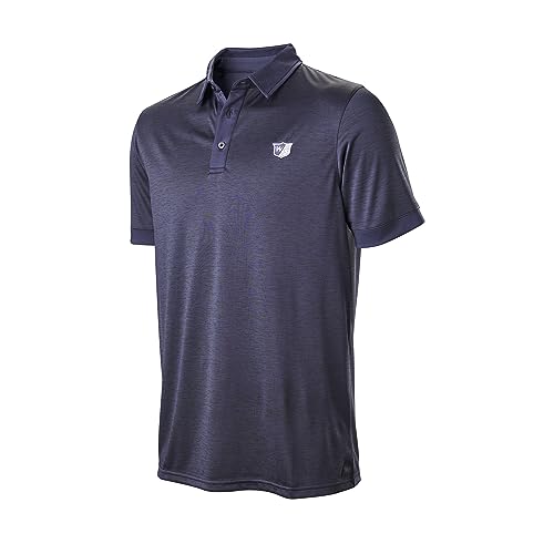 Wilson Staff Herren Golf-Poloshirt, Stripe Heather Polo, Kurzarm, Polyester / Elasthan von Wilson