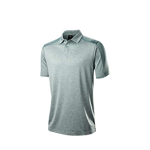 Wilson Staff Herren Golf-Poloshirt, WILSON STAFF 2 TONE POLO, Polyester, Grün, Gr. M, WGA700735MD von Wilson