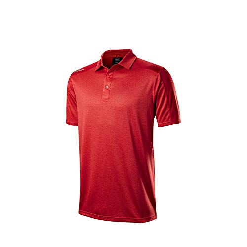 Wilson Staff Herren Golf-Poloshirt, WILSON STAFF 2 TONE POLO, Polyester, Rot, Gr. M, WGA700734MD von Wilson