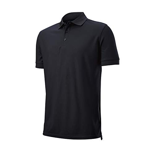 Wilson Staff Herren Golf-Poloshirt, WILSON STAFF AUTHENTIC POLO, Polyester, Schwarz, L von Wilson