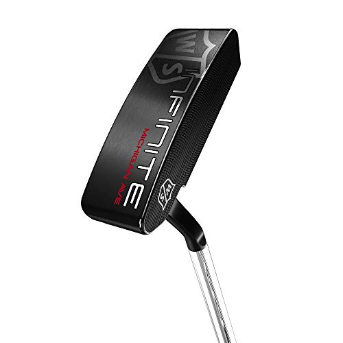 Wilson Staff Herren Putter, Rechtshand, Infinite Michigan Ave, Länge: 34 Zoll, schwarz/silber, WGW90305034 von Wilson