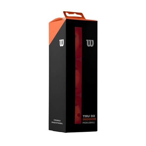 Wilson TRU 32 Indoor-Ball, 3er-Pack, Pickleball Bälle, 32 Löcher, Gleichmäßiger Rückschlag Wilson TRU 32 Indoor-Ball, 3er-Pack, Pickleball Bälle, 32 Löcher, Gleichmäßiger Rückschlag von Wilson