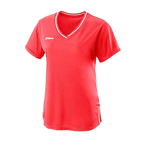 W Team II V-Neck Wh L von Wilson