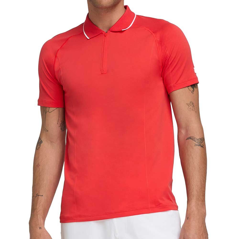 Wilson Team Seamless 2.0 Short Sleeve Polo Orange L Mann von Wilson