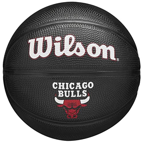 Wilson Team Tribute Chicago Bulls Mini Ball WZ4017602XB, Unisex basketballs, Black, 3 EU von Wilson