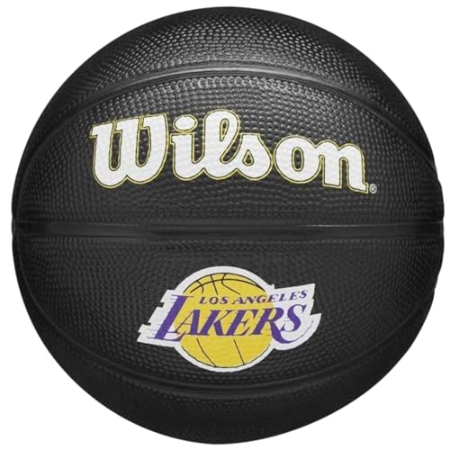 Wilson Team Tribute Los Angeles Lakers Mini Ball WZ4017601XB, Unisex basketballs, Black, 3 EU von Wilson