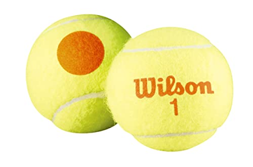 Wilson Tennisbälle Starter Orange für Kinder, gelb/orange, 48er Pack, WRT13730B, 6.2 von Wilson