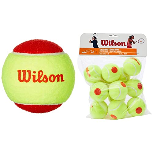 Wilson Tennisbälle Starter Red für Kinder, gelb/rot, 3er Pack, WRT137001 & Tennisbälle Starter Orange für Kinder, gelb/orange, 3er Pack, WRT137300 Wilson Tennisbälle Starter Red für Kinder, gelb/rot, 3er Pack, WRT137001 & Tennisbälle Starter Orange für Kinder, gelb/orange, 3er Pack, WRT137300 von Wilson