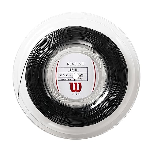 Wilson Unisex Tennissaite Revolve, schwarz, 200 Meter Rolle, 1,30 mm, WRZ906800 Wilson Unisex Tennissaite Revolve, schwarz, 200 Meter Rolle, 1,30 mm, WRZ906800 von Wilson