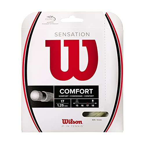Wilson Unisex Sensation 17 Tennissaiten, 12,2 Meter, 1,25 mm EU Wilson Unisex Sensation 17 Tennissaiten, 12,2 Meter, 1,25 mm EU von Wilson