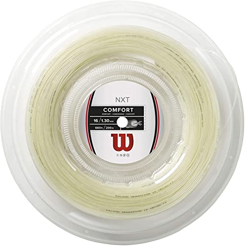 Wilson Tennissaiten NXT Comfort Plus Feel 1.3 mm Strings, Natural, 200 Meter Wilson Tennissaiten NXT Comfort Plus Feel 1.3 mm Strings, Natural, 200 Meter von Wilson