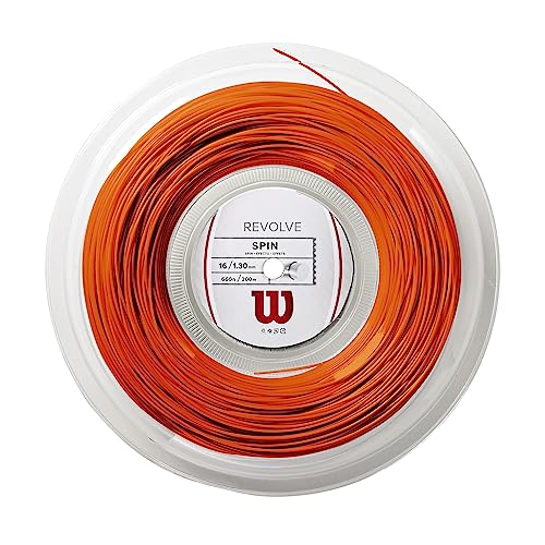 Wilson Unisex Tennissaite Revolve, orange, 200 Meter Rolle, 1,30 mm, WRZ906200 Wilson Unisex Tennissaite Revolve, orange, 200 Meter Rolle, 1,30 mm, WRZ906200 von Wilson