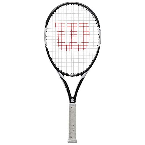 Wilson Tennisschläger, Federer Team 105, Unisex, Anfänger und Freizeitspieler, Griffstärke L1, Weiß/Schwarz, WRT30730U1 Wilson Tennisschläger, Federer Team 105, Unisex, Anfänger und Freizeitspieler, Griffstärke L1, Weiß/Schwarz, WRT30730U1 von Wilson