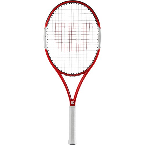 Wilson Tennisschläger, Six.One Lite 102, Unisex, Ambitionierte Freizeitspieler, Griffstärke L3, Rot/Grau, WRT73660U3 von Wilson