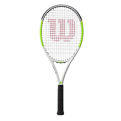 Wilson Tennisschläger Blade Feel Team 103, Jugend- und Freizeitspieler, Aluminium/Fiberglas, Grün/Grau/Weiß, WR054810U3 von Wilson