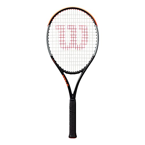 Wilson Tennisschläger Burn 100 LS V4.0, Ambitionierte Freizeitspieler, Schwarz/Grau/Orange, WR044910U1 von Wilson