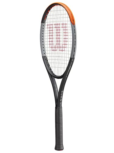 Wilson Tennisschläger Burn 100 V4.0, Ambitionierte Freizeitspieler, Schwarz/Grau/Orange, WR045010U3 von Wilson