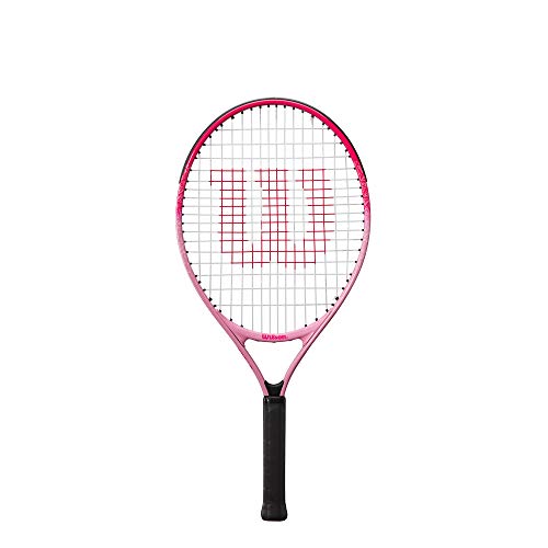Wilson Tennisschläger Burn Pink 23, Für Kinder von 7 - 8 Jahren, Carbonfaser/Legierung, Pink, WR052510H von Wilson