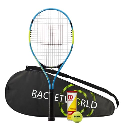 Wilson Tour Slam Lite Tennisschläger, komplette Schutzhülle und 3 Wilson Tennisbälle Wilson Tour Slam Lite Tennisschläger, komplette Schutzhülle und 3 Wilson Tennisbälle von Wilson