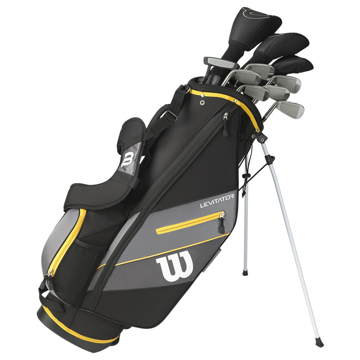 Wilson Ultra XD Mens Black And Yellow Stylish Steel Right Hand Golf Carry Golf Package Set, One Size | American Golf von Wilson