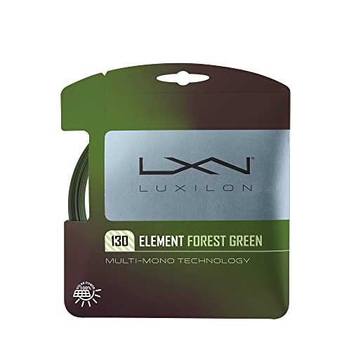 Wilson Unisex-Adult Element Forest Green 130 Tennisschlägersaite, Grün/Braun, One Size Wilson Unisex-Adult Element Forest Green 130 Tennisschlägersaite, Grün/Braun, One Size von Luxilon