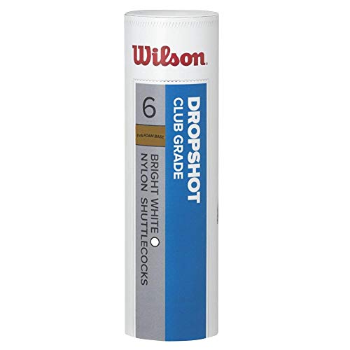Wilson Unisex – Erwachsene DROPSHOT Badminton Shuttles, Weiß, 6 Stück Wilson Unisex – Erwachsene DROPSHOT Badminton Shuttles, Weiß, 6 Stück von Wilson
