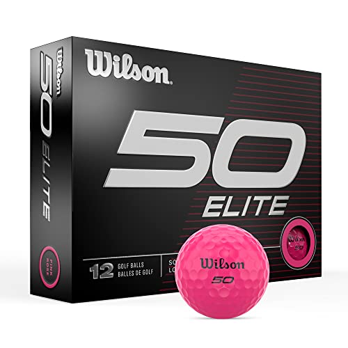 Wilson Unisex-Erwachsene Fifty Elite Golfbälle, Pink Wilson Unisex-Erwachsene Fifty Elite Golfbälle, Pink von Wilson