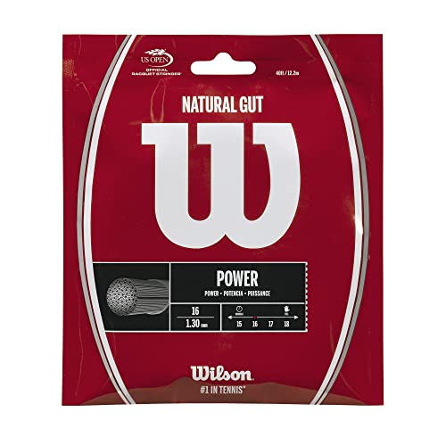 Wilson Unisex – Erwachsene Nat Gut Tennissaite, Natural, Einheitsgröße EU Wilson Unisex – Erwachsene Nat Gut Tennissaite, Natural, Einheitsgröße EU von Wilson