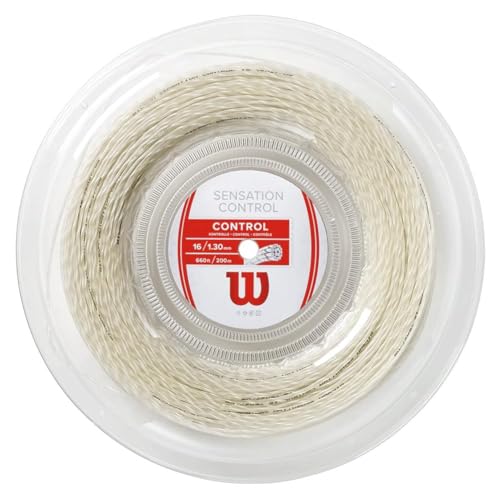 Wilson Unisex Erwachsene Saitenset Sensation Control Tennissaiten, Natural, 200 Meter EU Wilson Unisex Erwachsene Saitenset Sensation Control Tennissaiten, Natural, 200 Meter EU von Wilson