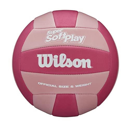 Wilson Volleyball Super Soft Play, Kunstleder, Outdoor und Indoor-Volleyball, Beachvolleyball von Wilson