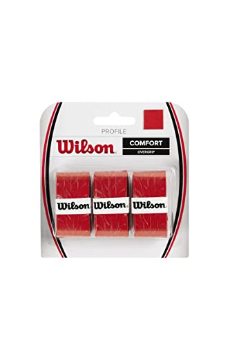 Wilson Unisex Greepbanden Profiel Overgrip 3 Pack Griffb nder, Red, NS EU Wilson Unisex Greepbanden Profiel Overgrip 3 Pack Griffb nder, Red, NS EU von Wilson