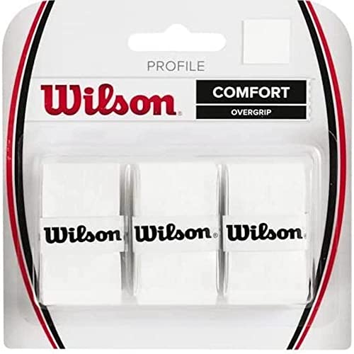 Wilson Griffband Profile Overgrip 3 Pack, Weiß, NS Wilson Griffband Profile Overgrip 3 Pack, Weiß, NS von Wilson