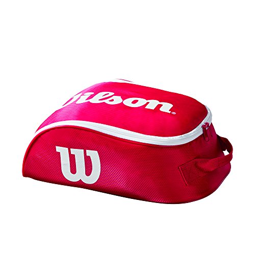 Wilson Unisex Schuhbeutel Tour IV, rot/weiß, für 1 Paar Schuhe, WRZ847887 von Wilson