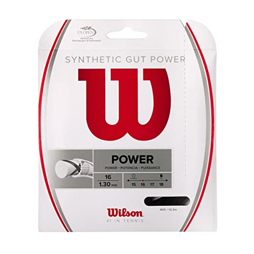 Wilson Unisex – Erwachsene Saitenrolle Synthetic Gut Power Tennissaiten, schwarz/schwarz, 12,2 Meter Wilson Unisex – Erwachsene Saitenrolle Synthetic Gut Power Tennissaiten, schwarz/schwarz, 12,2 Meter von Wilson