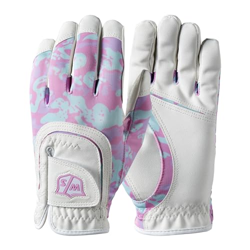 Wilson Unisex-Youth FIT All Golf Handschuh, White Pink, Einheitsgröße von Wilson