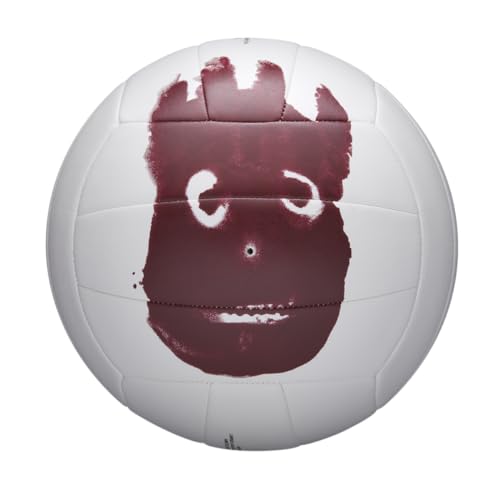 Wilson Volleyball, Outdoor, Freizeitspieler, Cast away "Mr. Wilson", Weiß/ Rot von Wilson