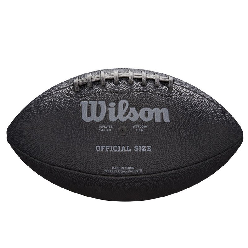 Wilson WTF1846 NFL Jet Black Composite Football Official Size, Größe 9 - schwarz von Wilson