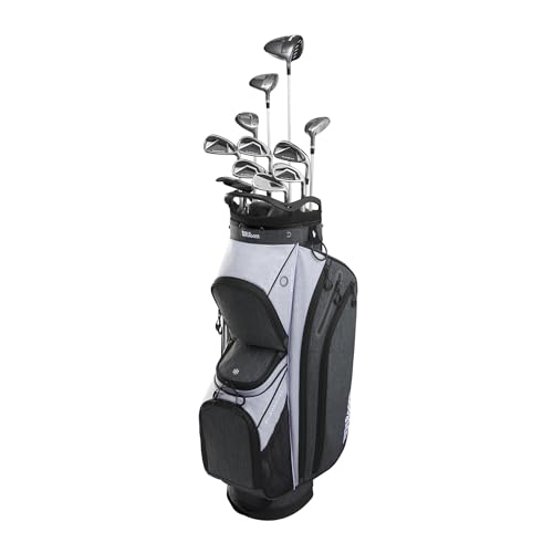 Wilson Women's Player FIT LRH Graph/CART Kompletter Satz, Periwinkle-Tm/Grau/Weiß, Inkl Bag Wilson Women's Player FIT LRH Graph/CART Kompletter Satz, Periwinkle-Tm/Grau/Weiß, Inkl Bag von Wilson
