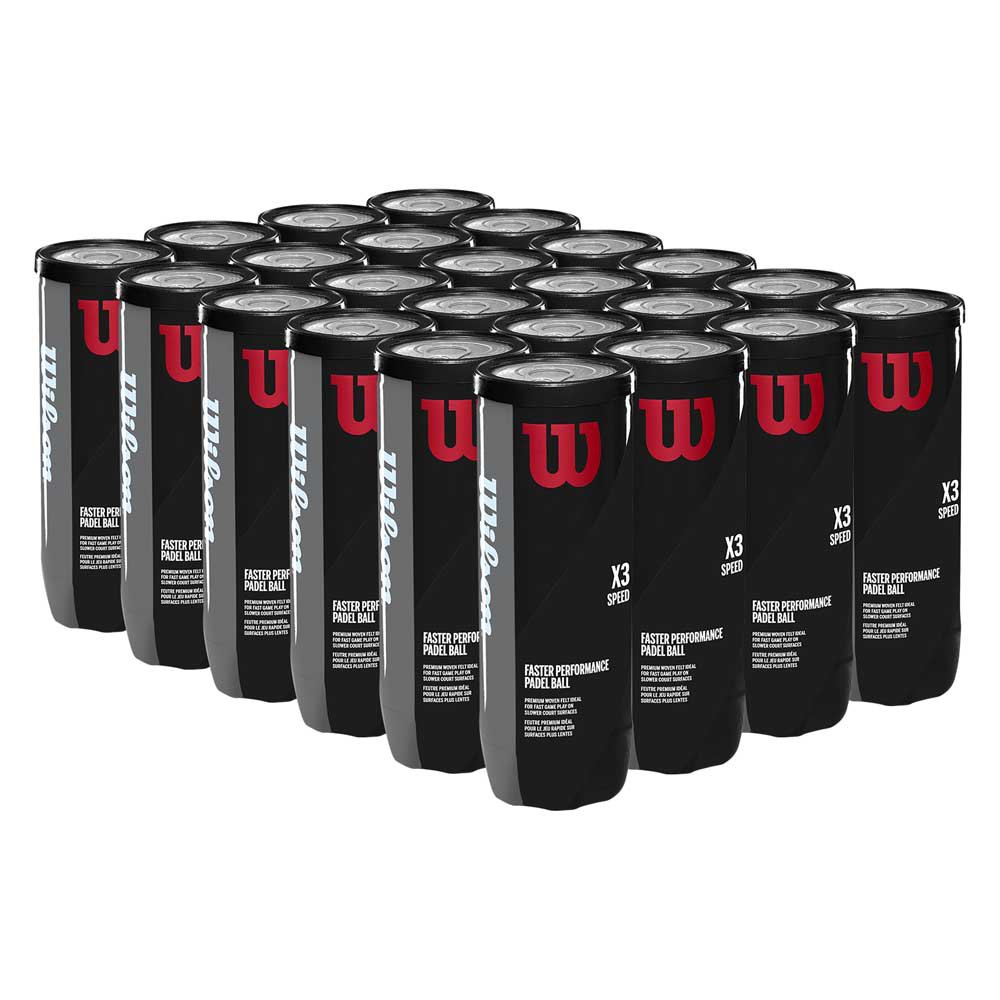 Wilson X3 Speed Padel Balls Box Silber 24 x 3 Balls Wilson X3 Speed Padel Balls Box Silber 24 x 3 Balls von Wilson