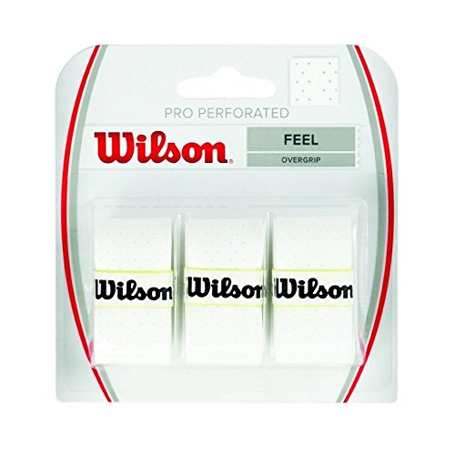 wilson Pro Overgrip Perforated 3 Pack - White, Green, Pink - Tennis - Badminton - Squash wilson Pro Overgrip Perforated 3 Pack - White, Green, Pink - Tennis - Badminton - Squash von Wilson