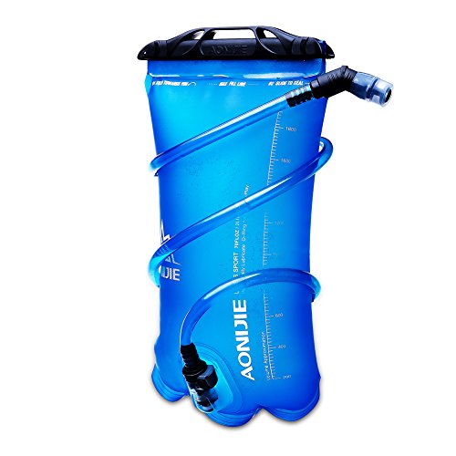 Win.Deeper 1.5L/2L/3L Trinkblase, Wasserblase mit Schlauch Hydration Bladder, Sport Wasser Blasen Ideal für Jeden Rucksack zum Radfahren Camping Walking (1.5L) von Win.Deeper