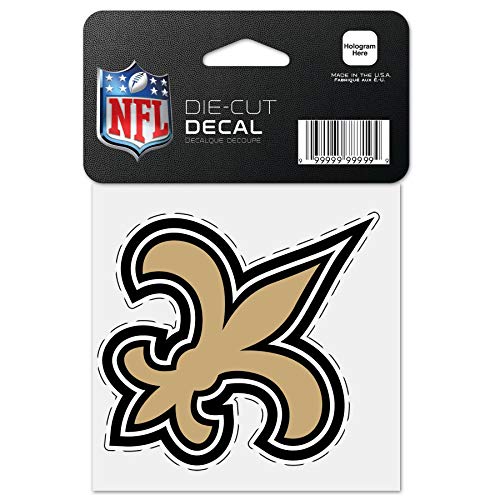 NFL New Orleans Saints 63056011 Perfect Cut Color Aufkleber, 10,2 x 10,2 cm, Schwarz von Wincraft