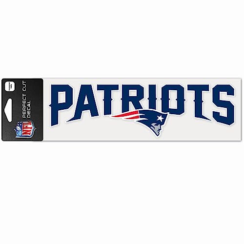 WinCraft NFL New England Patriots WCR49116014 perfekt geschnittene Aufkleber, 7,6 x 25,4 cm von Wincraft