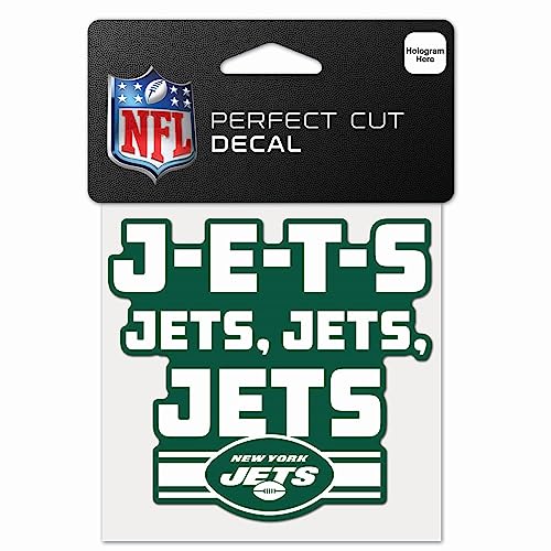 Wincraft NFL Perfect Cut 10x10cm Aufkleber New York Jets Slogan von Wincraft